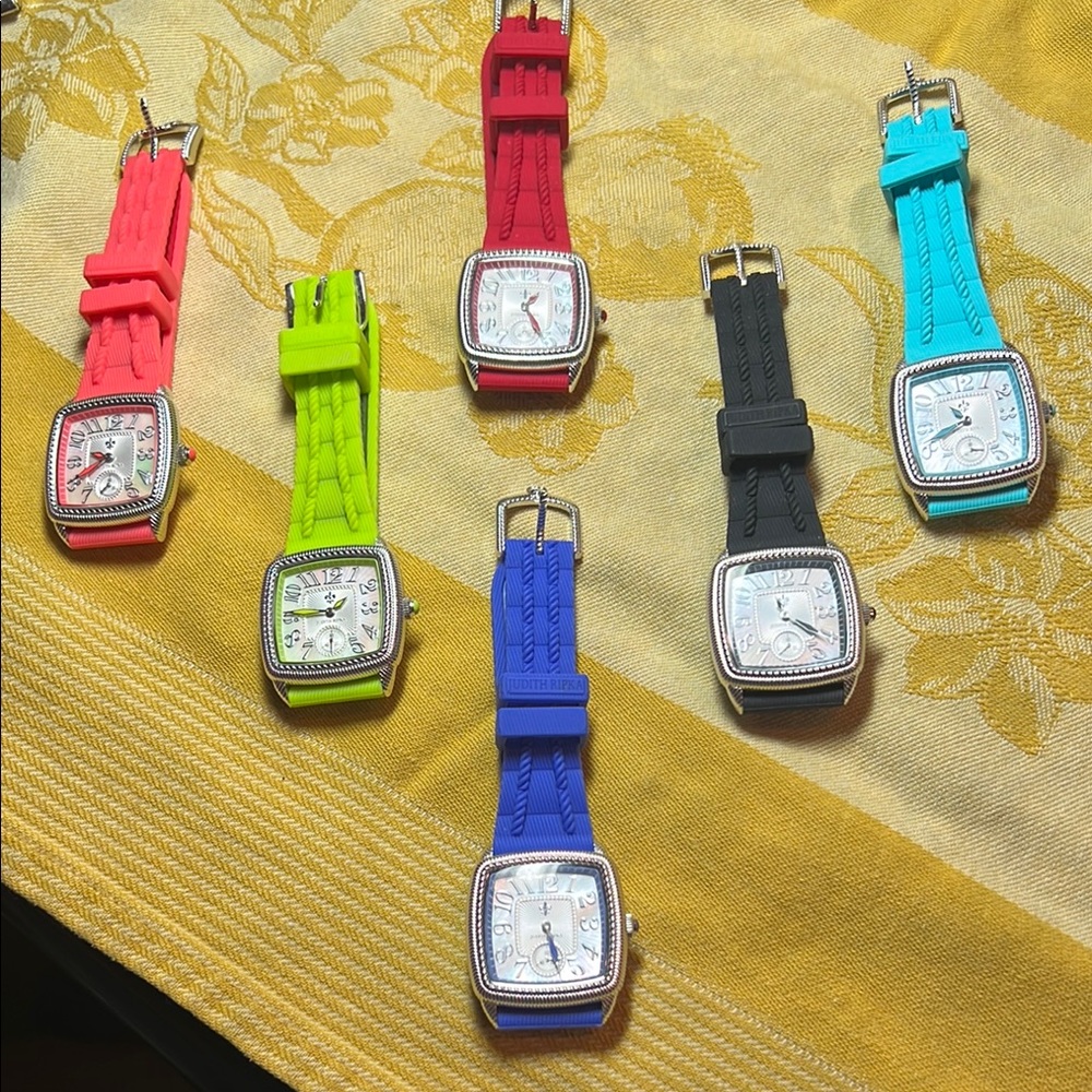 Judith Ripka Stainless Steel watch lot